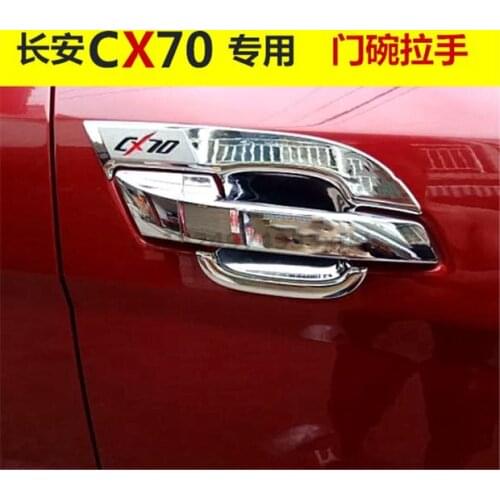 For Changan Cx70 2017-2018 Car Door Decoration Door Handle Bright Strip Door Wrist Sticker Car Accessories Protection Decoration