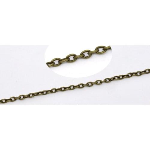 DoreenBeads 10M Bronze Tone Links-Opened Cable Chains 2x3mm (B08983)