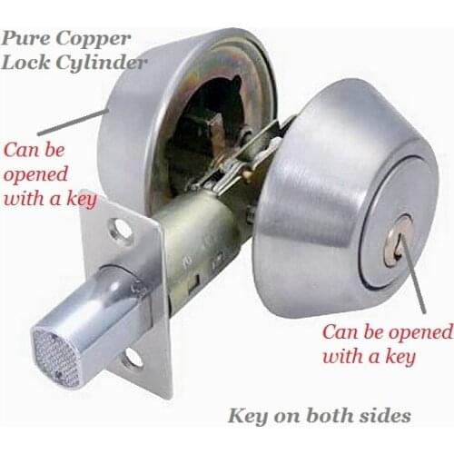 Stainless steel Double-Door Lock nHidde Handle Interior Door lock lock Anti-theft Room Wood Door Lock home security door lock