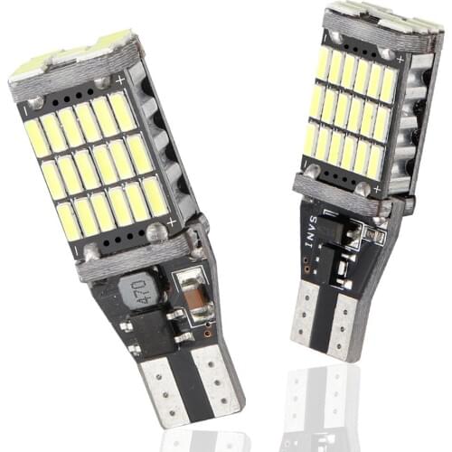 T15-45SMD Decoding Reverse Lamp Super Bright Brake Turn Signal LED Light Bulb Automobile Electric Accessories