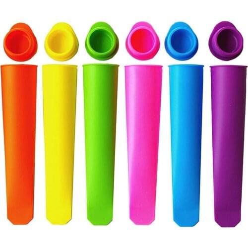 Silicone Ice Stick Molds Form for Ice Cream Maker DIY Summer Ice Cream Mold Handheld Popsicle Mold Kitchen Tools