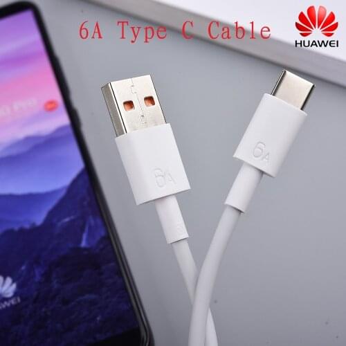 1/1.5/2M Huawei 6A Type C USB Cable Superfast Charging Cord Line For Nova 7 6 8 Se Mate 40 30 20 P40 P30 Pro RS Honor 30 30S V30