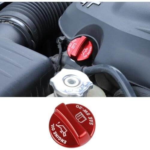 Aluminium Alloy Red Oil Decorative Cover Fuel Filler Gas Tank Cap Trim For Dodge Challenger Charger 2009+ Chrysler 300C 2012