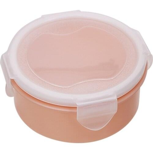 Round Small Lunch Box Kitchen Bento Box Plastic Storage Box Rectangular Sealed Box Practical and durable Tableware lunch box