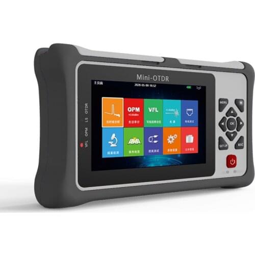 Mini Pro OTDR 4.3-inch 1310/1550nm 20/22/24/26dB SM with OPM OLS VFL Touch Screen Fiber Optic OTDR Ethernet Cable Tester