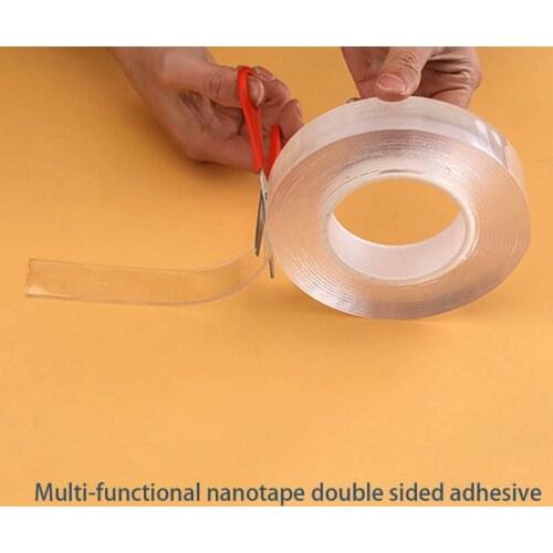 Home Reusable Waterproof Tape Double Sided Adhesive For Face Super Strong Traceless Nano Glue Gadget Home Supplie Sticker Tapes