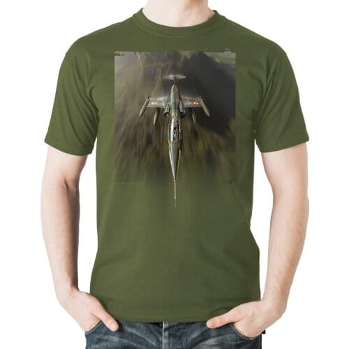 Men T Shirt ' F-104 Starfighter' Aviation themed harajuku shirt SHORT Casual 100% COTTON O-Neck mens t shirts