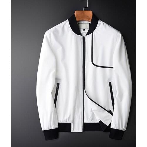 Classic Stand Collar Male Jacket Plus Size 4xl Front Chest Jelly Printed Mens Jackets And Coats Soft Silky Thin With Man Jacket