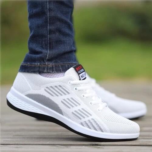 Mens shoes 2021 new mens sports shoes summer breathable fashion casual shoes mesh low-cut non-slip wear-resistant running shoe