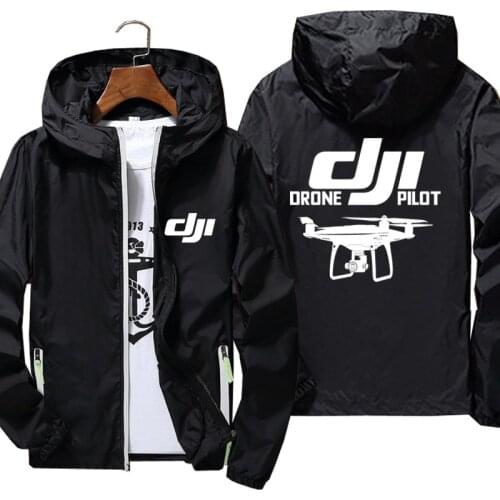 Mens Jacket Bomber Windbreaker DJI Drone Pilot Streetwear Coat Thin Reflective Sunscreen Jacket Ultra-light Oversized 6XL 7XL