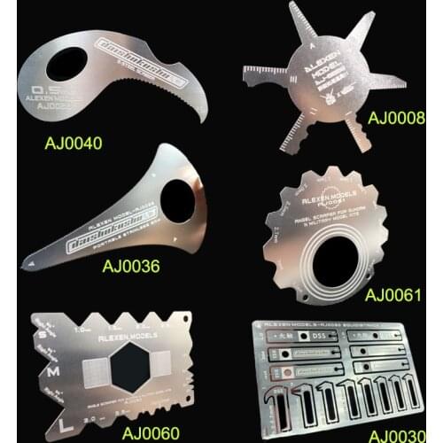 Stainless Steel Gundam/Military Model Nozzle/burr Scraper Trimming Saw Indented Engraving Knife