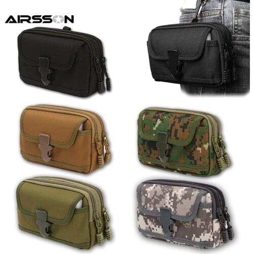 Tactical Phone Pouch Nylon Men Military Waist Pack Bag 6.5inch Cellphone Case Holder Belt Clip Utility EDC Tool Bag for Hunting
