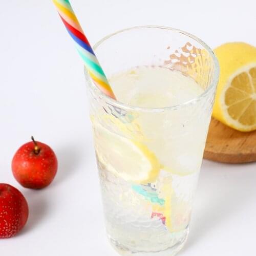 New Rainbow Color Cocktail Straw Spiral Rainbow Disposable Straw Milk Drink Bar Accessories Hawaii Beach Party Decoration