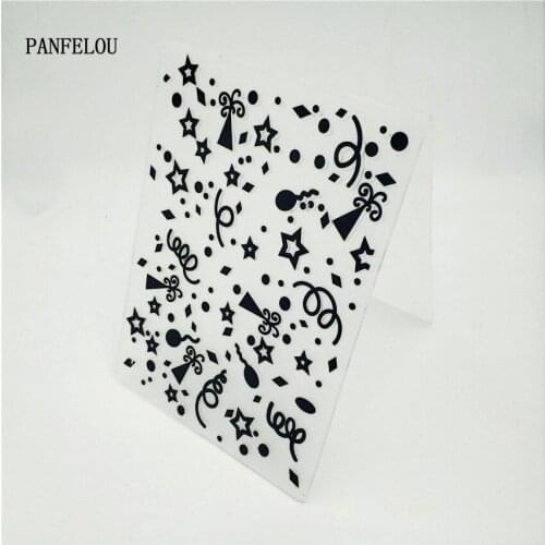 HOT plastic Fireworks craft card making paper card album wedding decoration clip Embossing folders