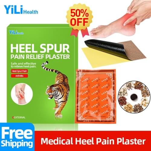Heel Spur Relief Patch Tiger Medical Plaster Treatment Heels Joint Muscle Sprain Soreness Massager Counterpain Patches