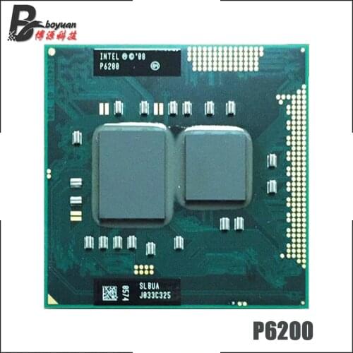 Intel Pentium P6200 SLBUA 2.1 GHz Dual-Core Dual-Thread CPU Processor 3M 35W Socket G1 / rPGA988A