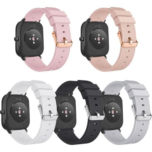 Wrist Strap For Amazfit GTS/GTS 2 Mini 2E Silicone Band For Huami Amazfit BIP S U Pro POP Pro Zepp E Strap Replacement Bracelet