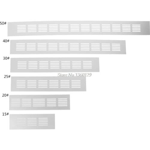 15cm, 20cm, 25cm, 30cm, 40cm, 50cm Aluminum Alloy Air Vent Perforated Sheet Web Plate Ventilation Grille Whosale&Dropship