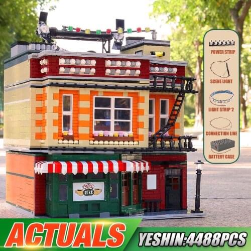 MOULD KING 16014 Street Building The MOC-34463 Central Park With Led Parts Model Assembly Bricks Toys Kids Christmas Gifts