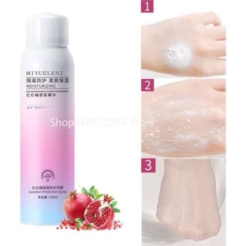 150ML skin whitening spray red pomegranate protection spray skin care sunblock sunscreen Cosmetics