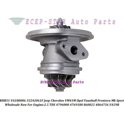 Turbo Cartridge CHRA Actuator 4864756 35242061F 4769180 860025 For Jeep Cherokee VA59B VM41M For Opel Frontera A Mk Sport 2.5TDS