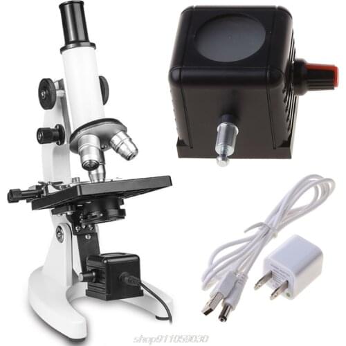 USB White LED Light Lighting Bottom Biological Microscope Lamp Source Adjustable A06 21 Dropship