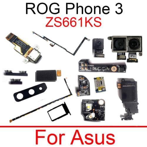 Power Volume Light Control Module Mainboard Flex Cable For Asus Rog Phone 3 ZS661KS KL Rear Back Camera Lens USB Charger Board