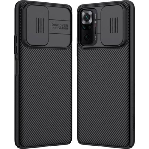 NILLKIN Camera Lens Slide Protection Fundas Cover for Xiaomi Redmi Note 10 Pro Max Note10pro 10pro Case PC Bumper Shell Coque