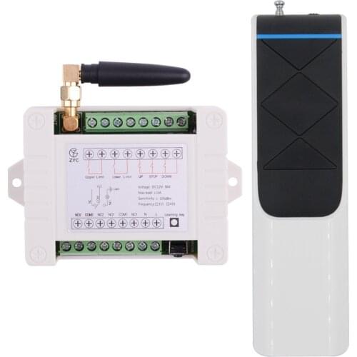 12V 24V 36V 10A 3000M Motor Remote Control Switch Motor Forwards Reverse Door Tubular Motor Garage Door Projection Screen