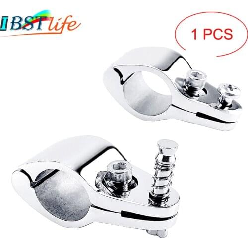 22 or 25mm Stainless Steel 316 Boat Bimini Top Hinged Jaw Slide Clamp Fitting Marine Hardware Yacht Canopy Tube Rail Accessories