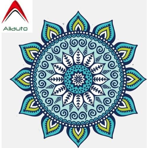 Aliauto Creative Colourful Mandala Sticker Motorcycle Car Stickers Creative Decoration Decal Accessories PVC,11cm*11cm