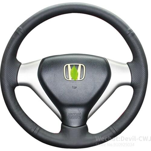 For Honda S1 City first-generation Fit steering wheel cover hand-sewn grip cover 2003 2004 2005 2006 2007 2008 Car Accessories