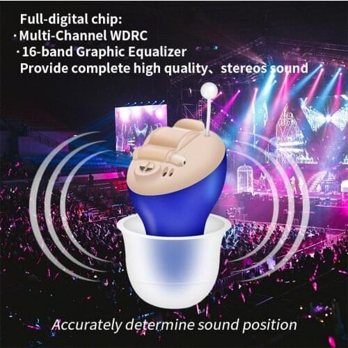 20 channel Digital Hearing Aid Rechargeable CIC Hearing Aids High Power Ear Hearing Sound Amplifier Professional Hearing Device