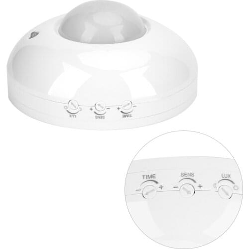 Infrared Motion Sensor 110V-240V Adjustable Body Motion Movement Ceiling Infrared Sensor Detector Light Bulb Switch Dropshipping