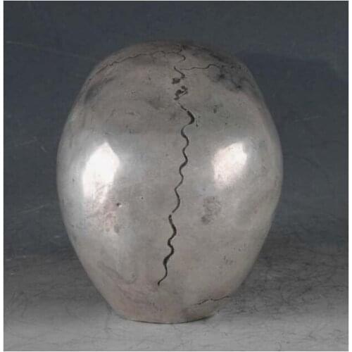 EXQUISITE CHINESE OLD SILVER Copper SKULL STATUES COLLECTION