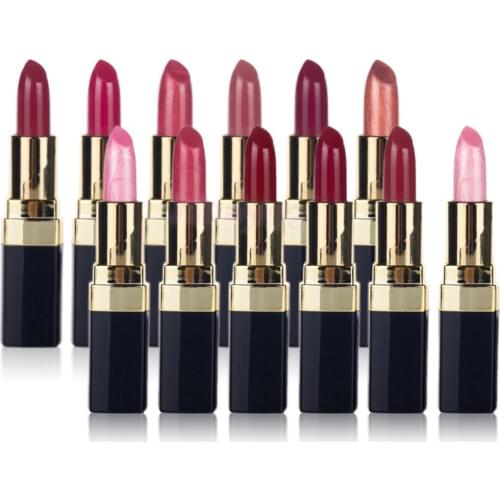 Set of 3pcs Soft Satin Velvet Long Lasting Moisturizing Makeup Lipsticks Kit Beauty Cream Make Up Lip Balm Sticks