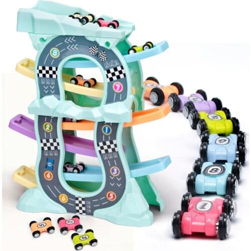 Gliding Car Set Slot Track Toys Slide Board Track Friction Car Toy Boys Girls Magic Racing Cars Model For Kids Gifts