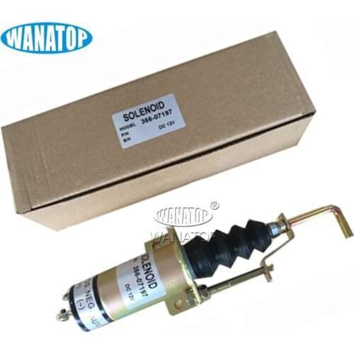 New Fuel Shut Down Solenoid Replacement 366-07197 SA-3405T 1502-12C7U2B2S1 For Lister Petter LPW 12V