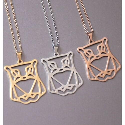 Wholesale 10pc Origami Owl Stainless Steel Necklace 3 Colors Geometric Necklaces Jewelry Women Best Friends Bijoux femme