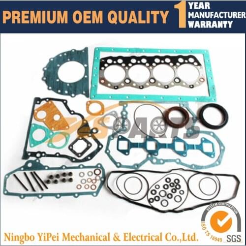 Full Gasket Kit For Mitsubishi S4S Engine For CAT Forklift Canter Truck Skid Steer Loader