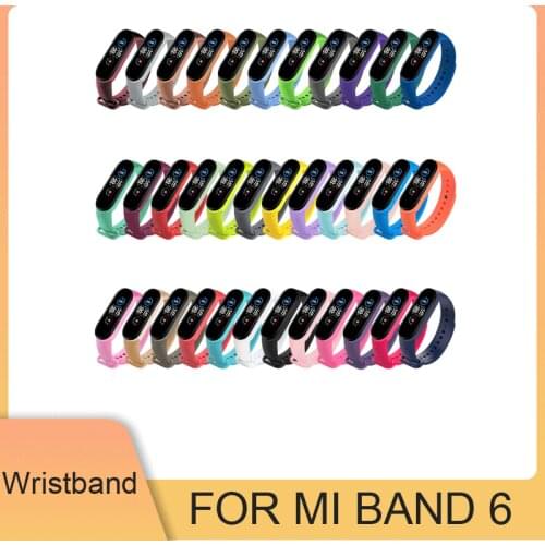Strap For Xiaomi Mi Band 6 Sport Wristband Silicone Colorful Replacement Bracelet Wristband Watch Band For Mi Band 6 Watch Band
