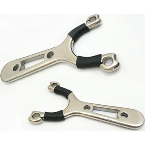 Traditional Slingshot Stainless Steel Outdoor large Power Precision High Elasticity Round Elastic Band Hunting Slingshot