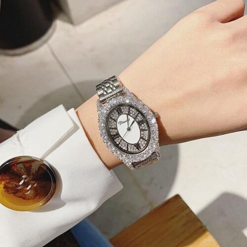 Top Luxury Rhinestone Womens Watch Woman Full Rhinestone Sparkling Ladies Watch Women Watches Clocks reloj mujer montres femmes