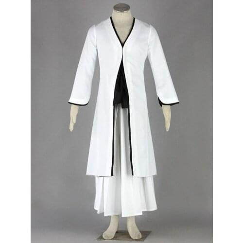 S-3XL Tailored Anime BLEACH Cosplay Kurosaki ichigo Japanese White Uniform Set Cos Halloween Party Male/Female Costume