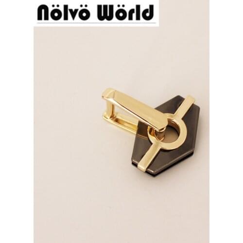 20pcs geometric handle Connector both sides of the screw bag handle buckle hardware accessories D-rings connector hanger bags