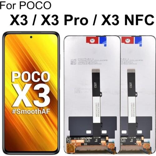 For Xiaomi POCO X3 / Pro / NFC M2007J20CG LCD Display Touch Screen Digitizer Assembly For Xiaomi PocoX3 M2007J20CG Lcd Display