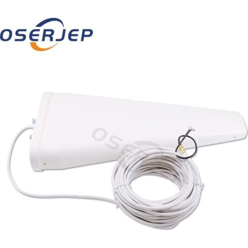 3g 4g antenna 16dBi Log periodic outdoor Antenna SMA male to TS9 15M cable+ SMA to TS9 Converter for 3G 4G router modem