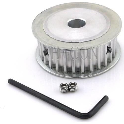 5pcs HTD5M30 Timing Pulley 30teeth Alumium Bore 6mm/6.35mm/8mm/10mm/12mm/12.7mm/14mm/15mm/16mm/17mm/20mm Teeth Width 16mm