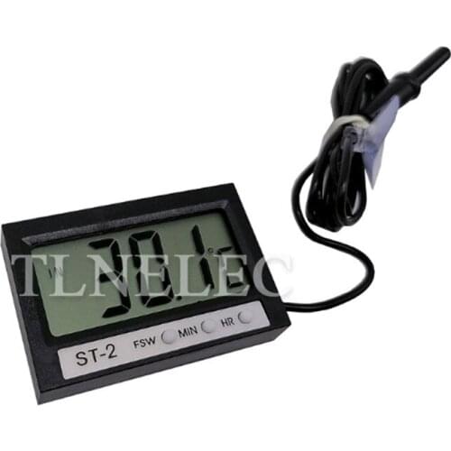 Aquarium Fish Tank Indoor and Outdoor Vehicle Electronic Digital Display Air Conditioner Measuring Dual Thermometer with Clock