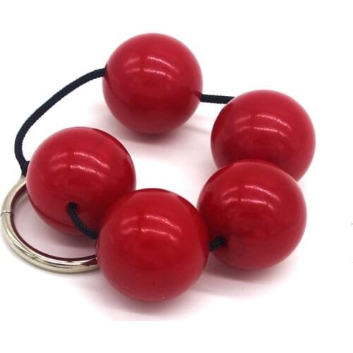 Anal Plug Beads 3CM Acrylic Vaginal Balls Butt Plug Sex Toys Fun Anal Bead Pulling Masturbation Sex Toy for Adult
